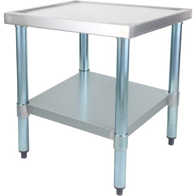 Arbejdsbord i rustfrit og galvaniseret stål med forhøjede kanter 600x700x600mm | Adexa WHMT7060