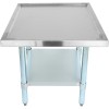 Arbejdsbord i rustfrit og galvaniseret stål med forhøjede kanter 600x700x600mm | Adexa WHMT7060