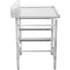 Dispenser Højre side 600x650x850mm Med kurvholder Med Kant Rustfrit stål | Adexa WTF6065L