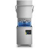 Hættetype Opvaskemaskine 500 x 500 mm kurv, 40 kurve/time, tømningspumpe, opvaskemiddelpumpe, skyllemiddelpumpe, 400 V/3-faset | Adexa WZ100DRDP