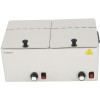 Professionel pølsevarmer dobbelt 2x8 liter 2,4kW | Adexa XDESW8D