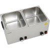 Professionel pølsevarmer dobbelt 2x8 liter 2,4kW | Adexa XDESW8D