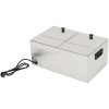 Professionel pølsevarmer dobbelt 2x8 liter 2,4kW | Adexa XDESW8D
