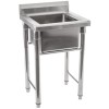 Vask i rustfrit stål 585x600x900mm 1 h kant | Adexa YDRST145A