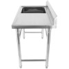 Vask i rustfrit stål 1380x602x900mm 1 afløb til venstre kant | Adexa YDRST60140L