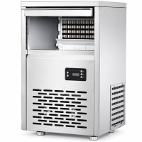 Commercial Ice Cube Machine Under counter 30kg/24h 10kg bin Stainless steel Digital controls | Adexa ZBL30SS