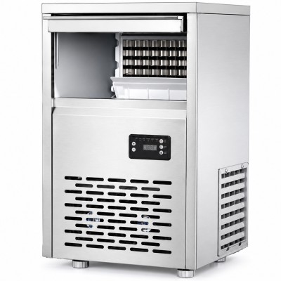 Professionel ismaskine 30 kg/24 timer, 10 kg-bakke, rustfrit stål, digital styring | Adexa ZBL30SS