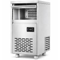 Commercial Ice Cube Machine Under counter 60kg/24h 30kg bin Stainless steel Digital controls | Adexa ZBL60SS