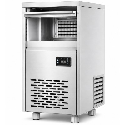Professionel ismaskine 60 kg/24 timer, 30 kg beholder, rustfrit stål, digital styring | Adexa ZBL60SS