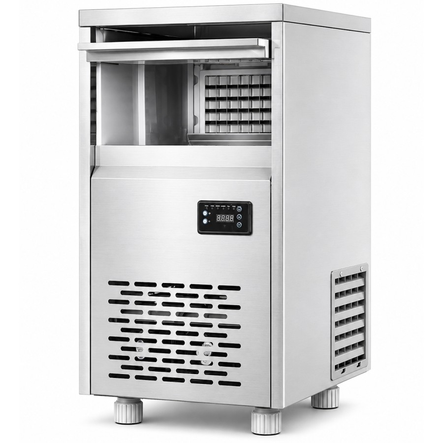 Professionel ismaskine 60 kg/24 timer, 30 kg beholder, rustfrit stål, digital styring | Adexa ZBL60SS