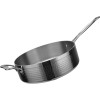 Hamrad 3-lags gryde 220x75mm 2,8 liter Sølv | Adexa C0311027S