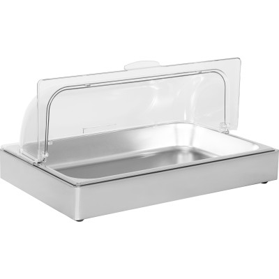 Neutral udstillingsstander til buffet 1xGN1/1 rustfrit stål | Adexa CRD1