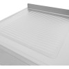 Vask i rustfrit stål 1200x700x900mm 1 skuffe til venstre Stænkplade 50mm | Adexa DSE1270L