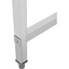 Vask i rustfrit stål 1200x700x900mm 1 skuffe til venstre Stænkplade 50mm | Adexa DSE1270L