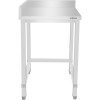 Arbejdsbord til venstre side uden underhylde bagkant bag & venstre 700x700x965mm | Adexa DWL7070L