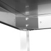 Arbejdsbord til venstre side uden underhylde bagkant bag & venstre 700x700x965mm | Adexa DWL7070L