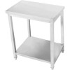 Arbejdsbord i rustfrit stål med underhylde 300x600x900mm | Adexa DWT3060WO
