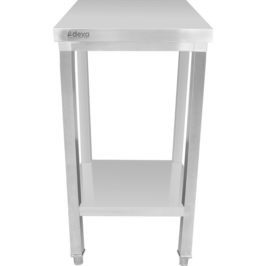 Arbejdsbord i rustfrit stål med underhylde 300x600x900mm | Adexa DWT3060WO