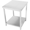 Arbejdsbord i rustfrit stål med underhylde 450x600x900mm | Adexa DWT4560WO