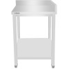 Arbejdsbord til højre eller venstre side Med underhylde Bagkant på 2 sider 600x600x900mm | Adexa DWTL6060LR