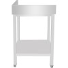 Arbejdsbord til højre eller venstre side Med underhylde Bagkant på 2 sider 600x600x900mm | Adexa DWTL6060LR