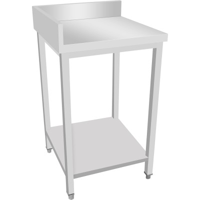 Arbejdsbord til højre eller venstre side Med underhylde Bagkant på 2 sider 600x600x900mm | Adexa DWTL6060LR