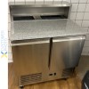 Pizza Prep Table 2 døre Rustfrit stål Pizza top 5xGN1/6 Dybde 700mm | Adexa PZ22