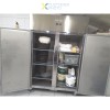 Professionelt køleskab 1200 liter rustfrit stål Dobbeltdør GN2/1 | Adexa R1200S