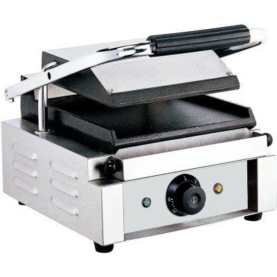 Kraftig panini-kontaktgrill enkelt glat | Adexa EG01B