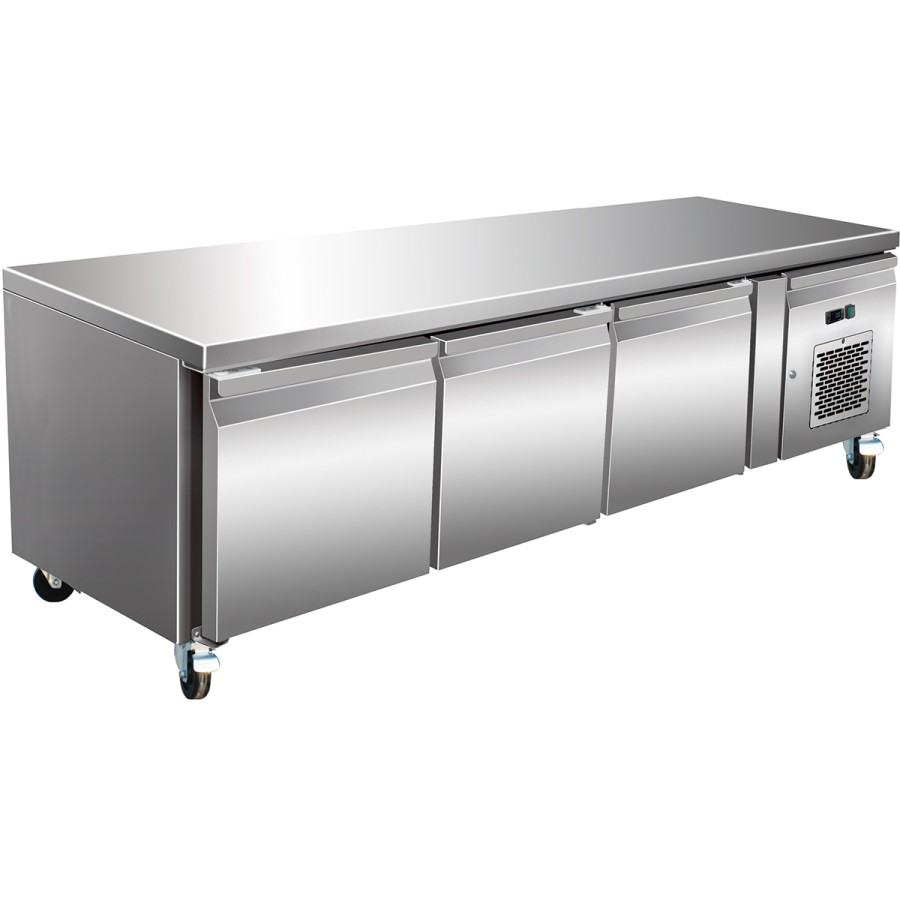 Professionel lavkølet disk/kokkebase med 3 døre 1795x700x650mm | Adexa BASE31