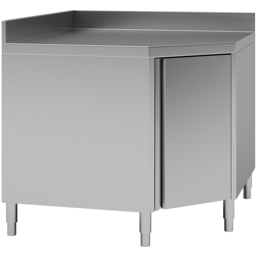 Bordpladehjørne Rustfrit stål Sider 600mm Kant | Adexa VTC106CB