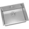 Premium køkkenvask med 1 vask, 540 x 440 x 185 mm, topmontering, rustfrit stål | Adexa SBIK