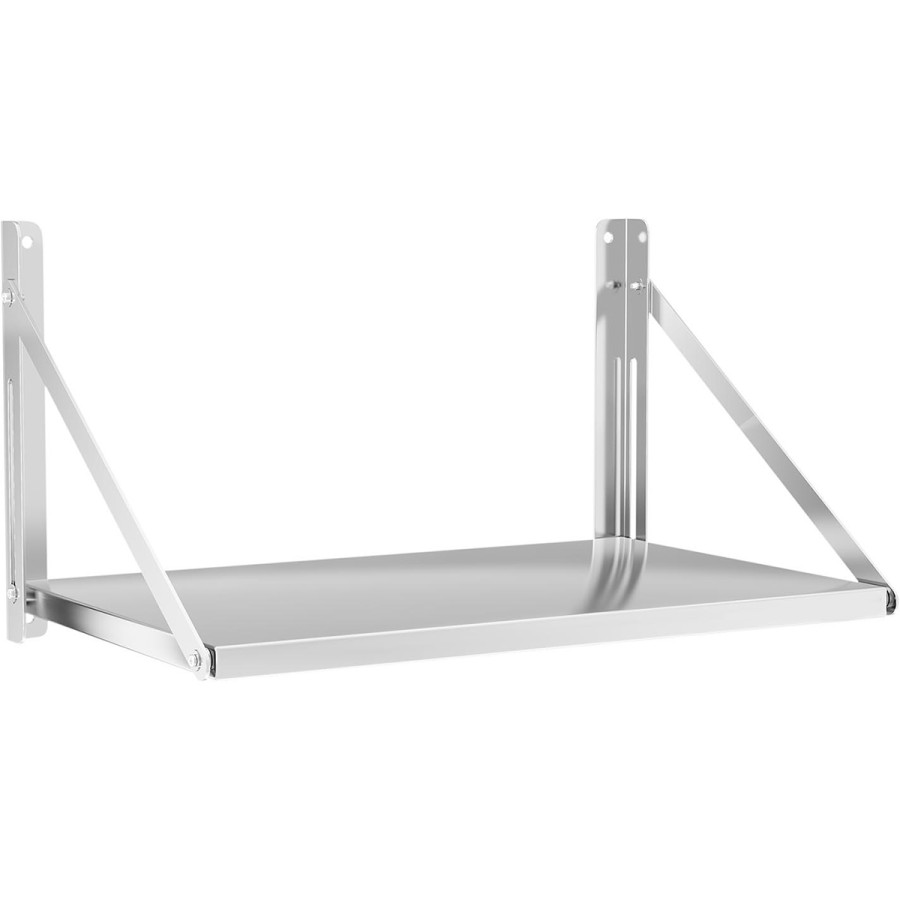 Væghylde foldbar i rustfrit stål 1200x450mm | Adexa 330908