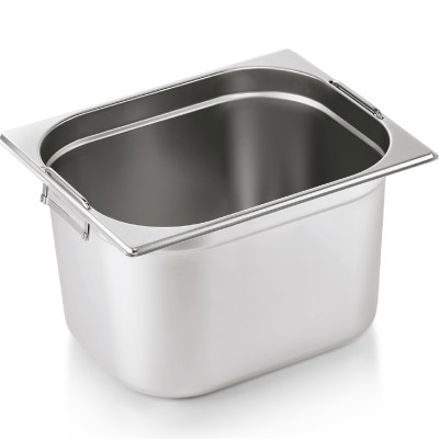 Kantine med håndtag i rustfrit stål GN1/2 Dybde 200mm | Adexa 8128H