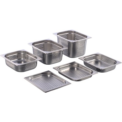 Kantine perforeret rustfrit stål GN1/2 dybde 20mm | Adexa 81220P