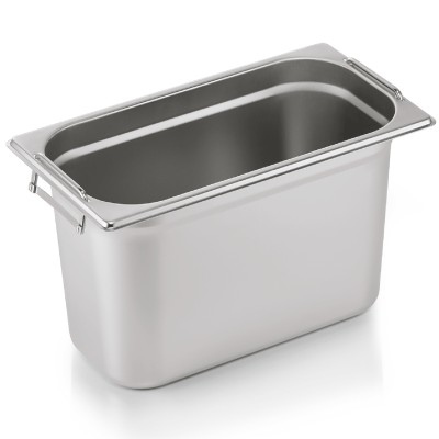Kantine med håndtag i rustfrit stål GN1/3 Dybde 200mm | Adexa 8138H