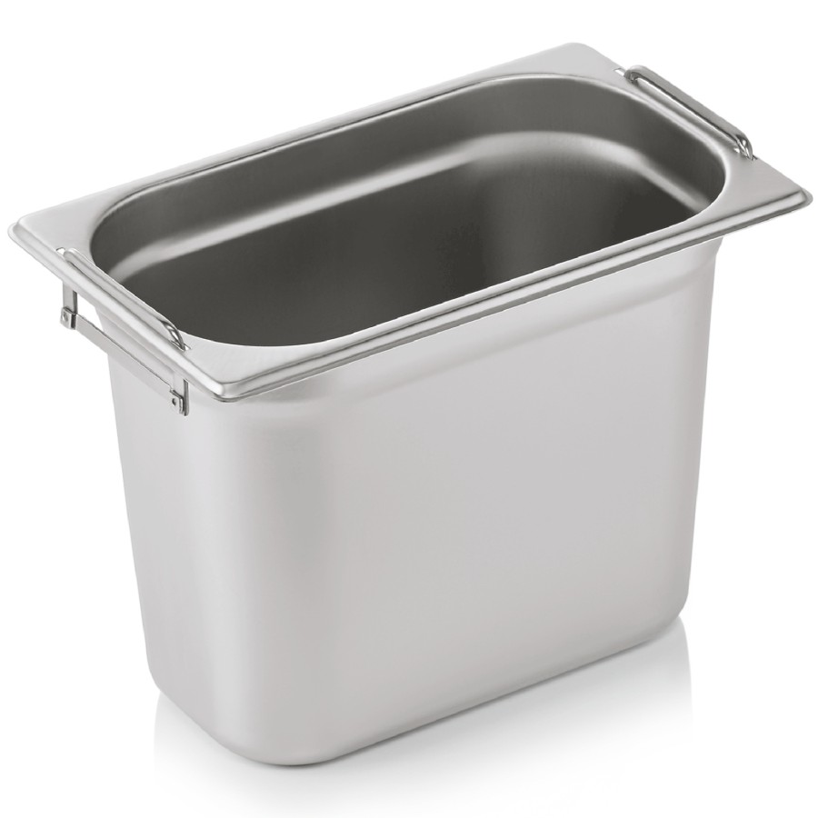 Kantine med håndtag i rustfrit stål GN1/4 Dybde 200mm | Adexa 8148H