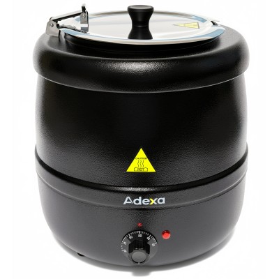 Professionel suppegryde, sort, 10 liter | Adexa 83010SP