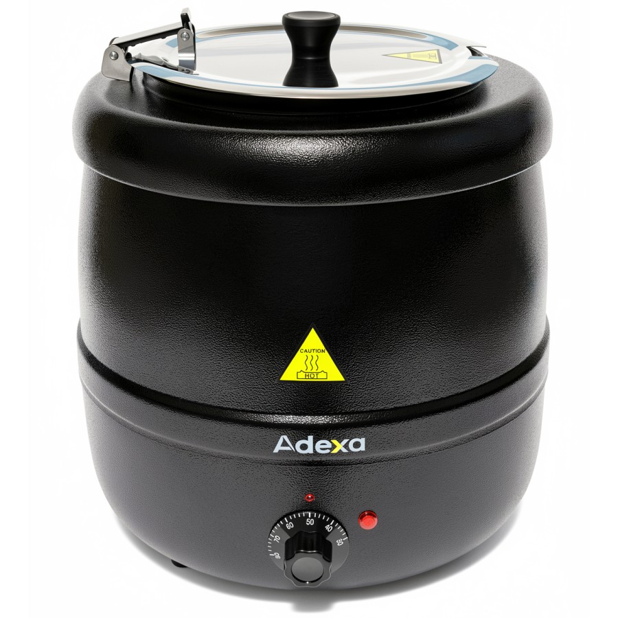 Professionel suppegryde, sort, 10 liter | Adexa 83010SP