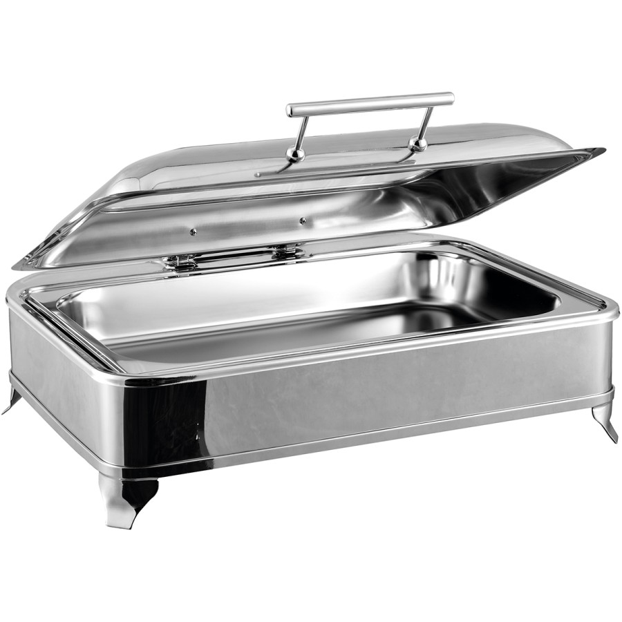 Premium Chafing Fad Elektrisk GN1/1 Glaslåg Rustfrit Stål 9 liter | Adexa AD1102