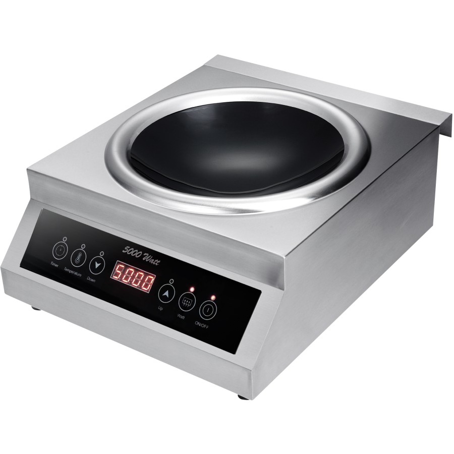 Professionel induktionskomfur wok 5kW Bænktopmodel | Adexa AMCD506W