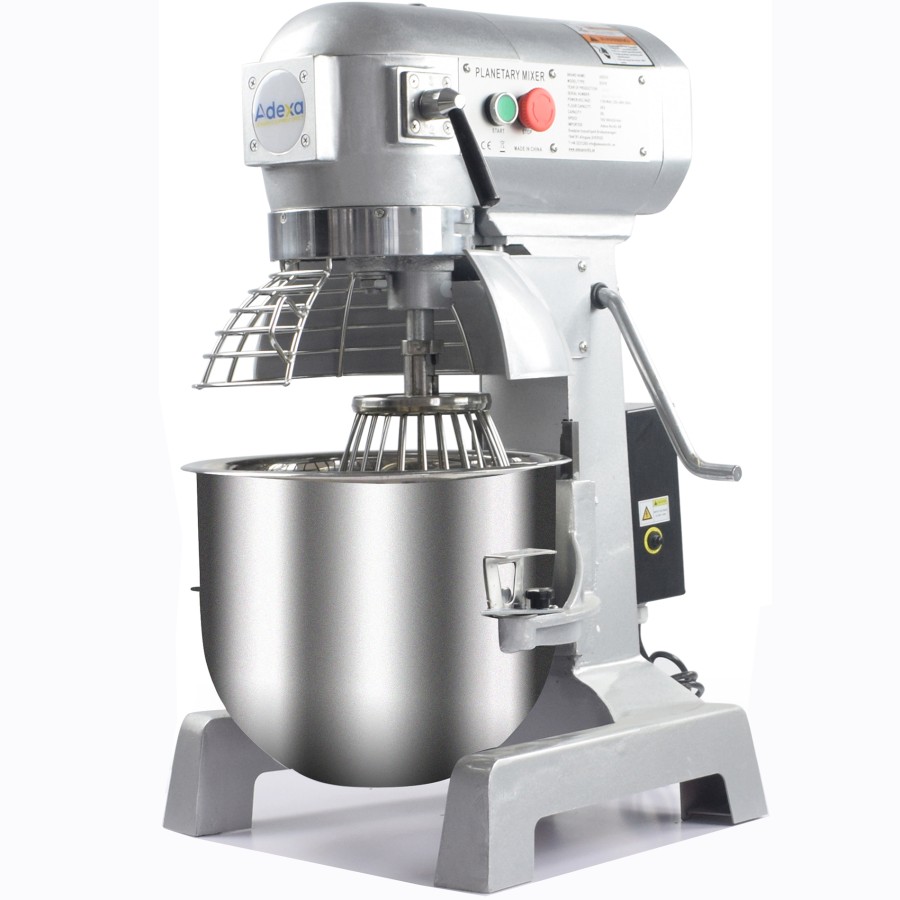 Professionel Planet Røremaskine sølv 10 liter fast hoved 2 hastigheder | Adexa B10