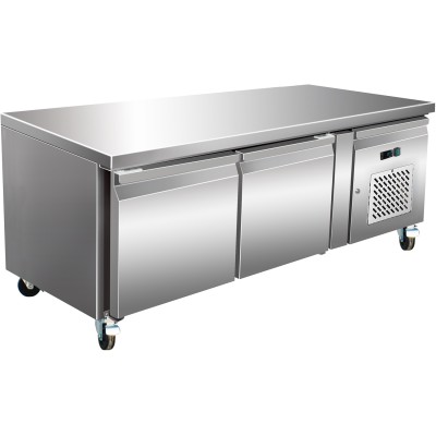 Professionel lavkølet disk/kokkebase med 2 døre 1360x700x650mm | Adexa BASE21