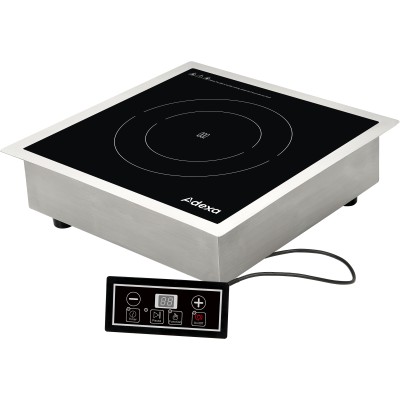 Induktionskogeplade Drop-in / indbygget eller fritstående 350x350x110mm 3,5kW | Adexa C01D