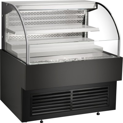 Butikskøleskab 234 liter 2 hylder Sort | Adexa CF900B