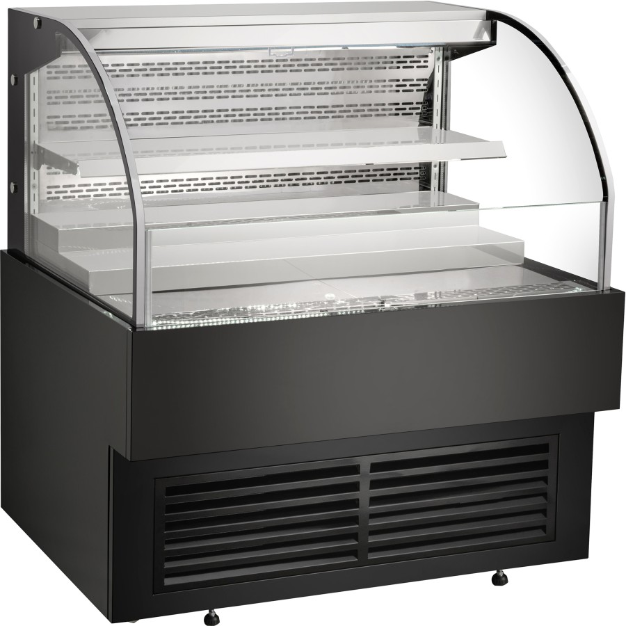 Butikskøleskab 234 liter 2 hylder Sort | Adexa CF900B