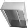 Ventilationshætte Vægmontering Rustfrit stål 1000x1000x350mm | Adexa CH1010S