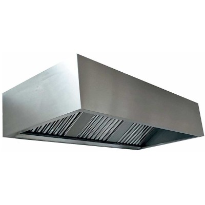 Ventilationshætte Vægmontering Rustfrit stål 1000x1000x350mm | Adexa CH1010S