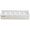 Ingrediensbeholder i rustfrit stål med låg og 6 plastdunke | Adexa CHB06