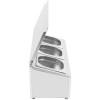 Kantineholder / Ingrediensskakt med låg inkl. 6xGN1/6-150mm kantiner Rustfrit stål | Adexa CHD03ADFL